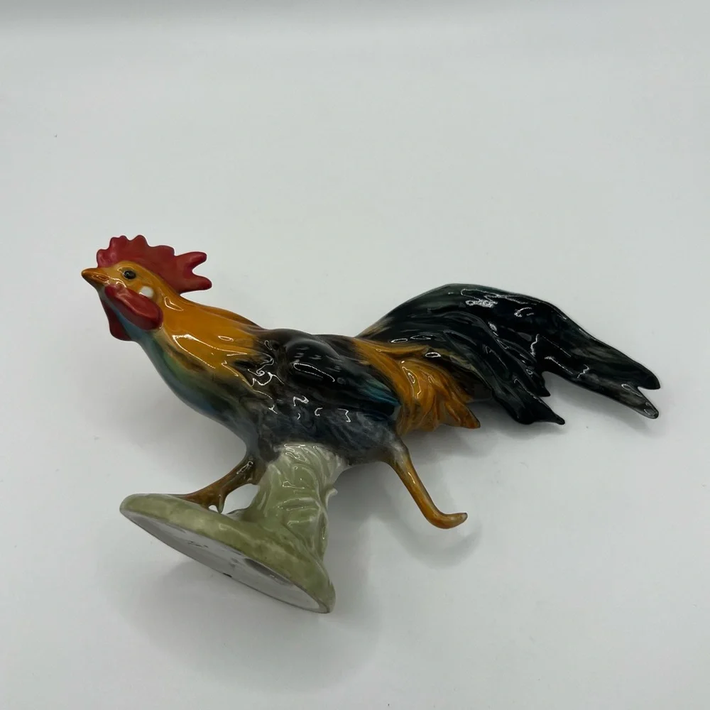 Goebel Hummel CV60 Running Haushahn Rooster Chicken Vintage Collectible Figurine